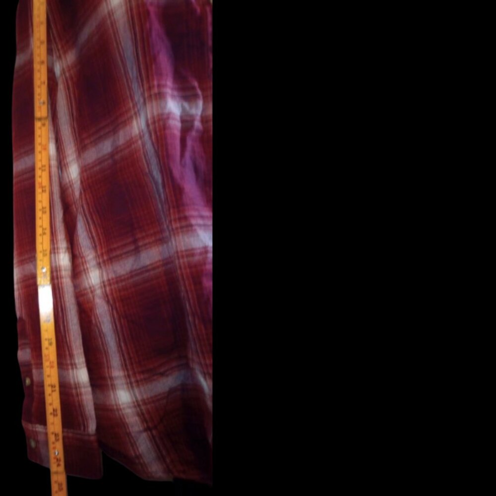 NWOT Jachs Girlfriend Red Plaid Flannel Button‑Up Shirt Womens Large Long Sleeve - Picture 10 of 10